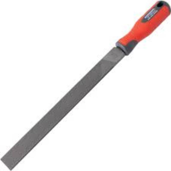 Kennedy 10 inch Hand Bastard Engineers File with Handle. Metal File, Hand Tool, 250mm File
