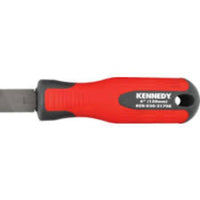 Kennedy 10 inch Flat Engineer's File - Hand Tool with Orange Handle (250mm) 