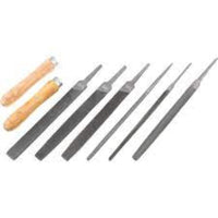 Kennedy 6 inch Engineer's File Set - 8 Piece Steel Hand Files for Metalworking, Woodworking