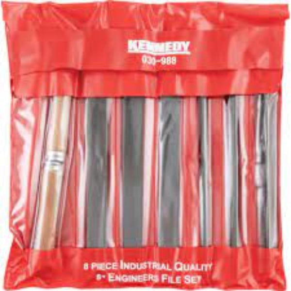 Kennedy 8" (200mm) SECOND CUT ENGINEERSFILE SET-8PCE