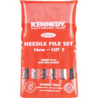 KENNEDY Needle File Set - 6 Piece Assorted Files for Metalworking, Precision Filing & Hobby Crafts