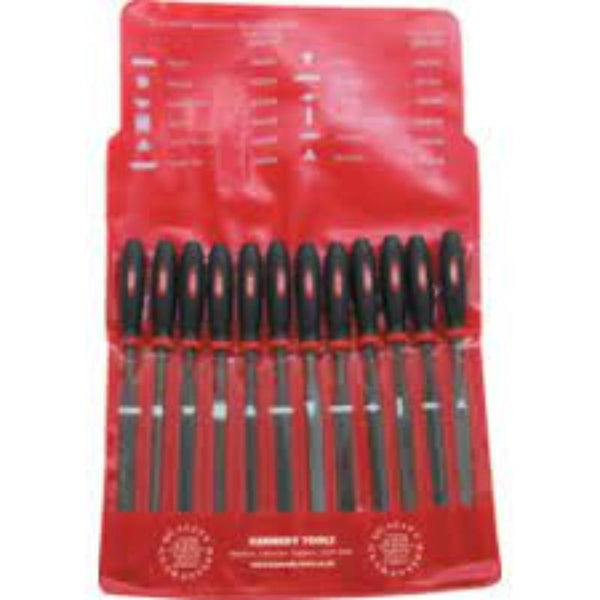 Kennedy 16cm (6.1/2") CUT 2 ASSORTEDNEEDLE FILE SET-12PCE