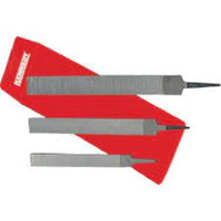 KENNEDY 3-Piece Hand Curved Tooth Milled File Set - Metalworking Files for Shaping & Finishing