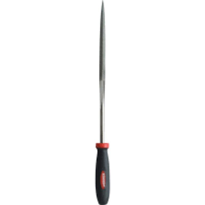 Kennedy 16cm Three Square Diamond File, 325/400 Grain. Triangular file for precise shaping and finishing.