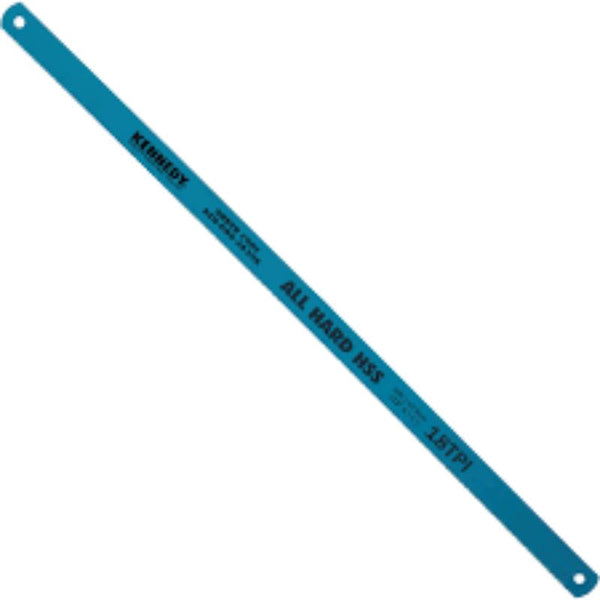 KENNEDY Hacksaw Blade 10" HSS All Hard 18 TPI - High-Speed Steel Metal Cutting Blade