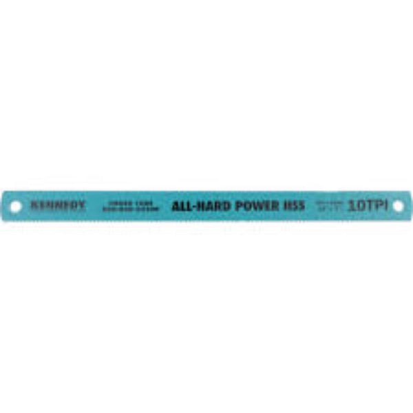 KENNEDY 12-inch HSS All-Hard Hacksaw Blade - 10 TPI - Power Hacksaw Blade for Metal Cutting