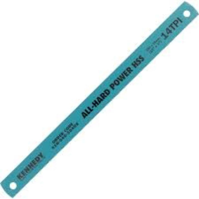 KENNEDY 12 inch Hacksaw Blade, All Hard HSS, 14 TPI - High-Speed Steel Metal Cutting Blade