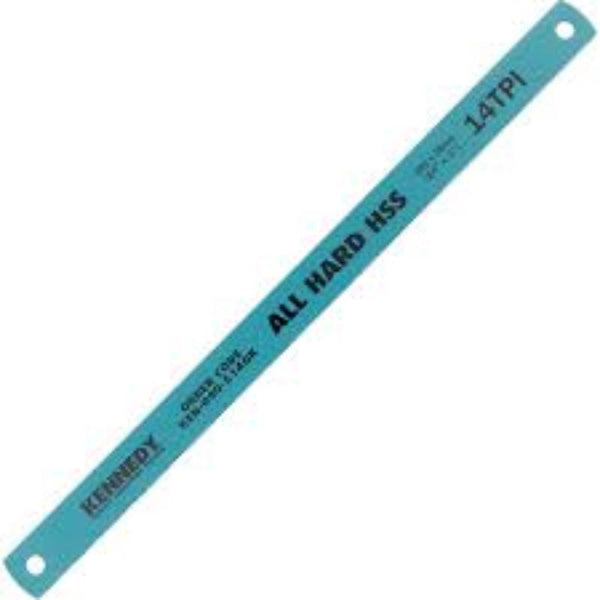 Kennedy Hacksaw Blade 14 inch HSS All Hard 14 TPI | High-Speed Steel Metal Cutting Saw Blade for Durable Performance