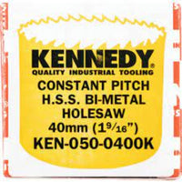 Kennedy 40mm Bi-Metal Holesaw - 1 9/16 inch - For Metal, Wood, Plastic Cutting