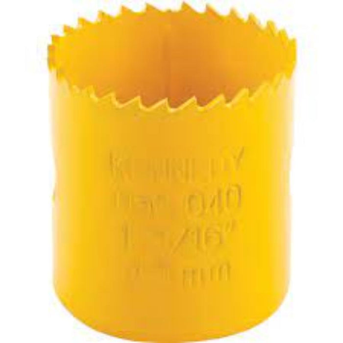 Kennedy 40mm Bi-Metal Holesaw - 1 9/16 inch - For Metal, Wood, Plastic Cutting