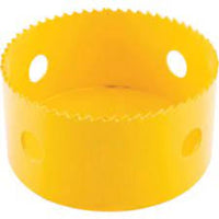 83mm Bi-Metal Hole Saw - Yellow Cutting Tool for Wood, Metal Drilling