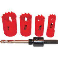 Kennedy Tradesman Holesaw Kit in Plastic Tube - Chavda.com: Durable hole saw set for professionals & DIY projects.