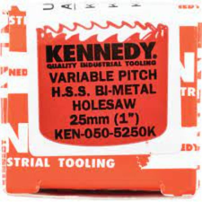 KENNEDY 25mm (1 inch) Bi-Metal Variable Pitch Hole Saw - Industrial Tooling for precise cutting.