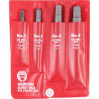 KENNEDY 4-Piece Screw Extractor Set | Remove Broken Screws Easily