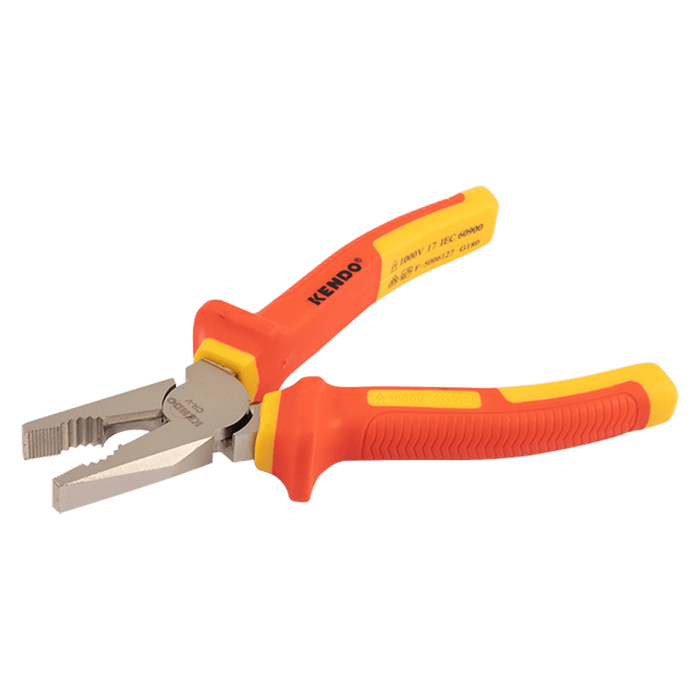KEN11002 - PLIER KENDO VDE COMB 180MM 1000VOLT