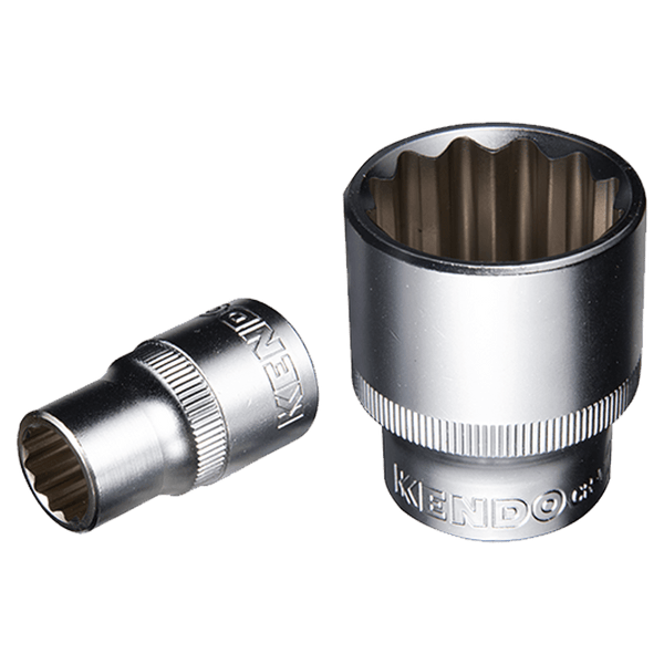 KENDO 1/2" Drive Bi-Hex Socket - 19mm 12PT - High Quality Chrome Vanadium Steel - For professional use - Shop at Chavda.com