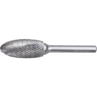 KENNEDY 12x32mm Flame Shape Carbide Burr - Rotary Tool Bit for Metalworking, Cutting, Grinding, and Deburring