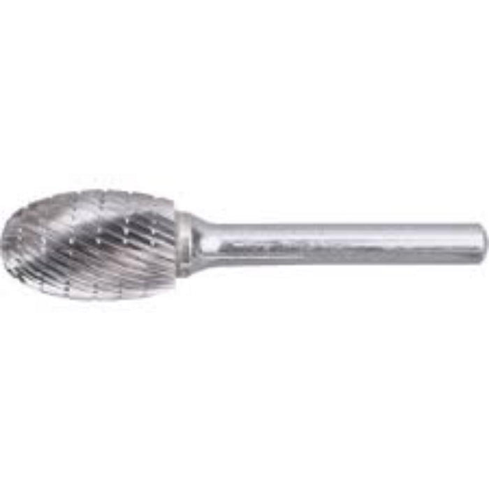 Kennedy 6x10mm Oval Carbide Burr Cut 9 - Metalworking Rotary Tool for Deburring, Grinding, Shaping - Shop Now!