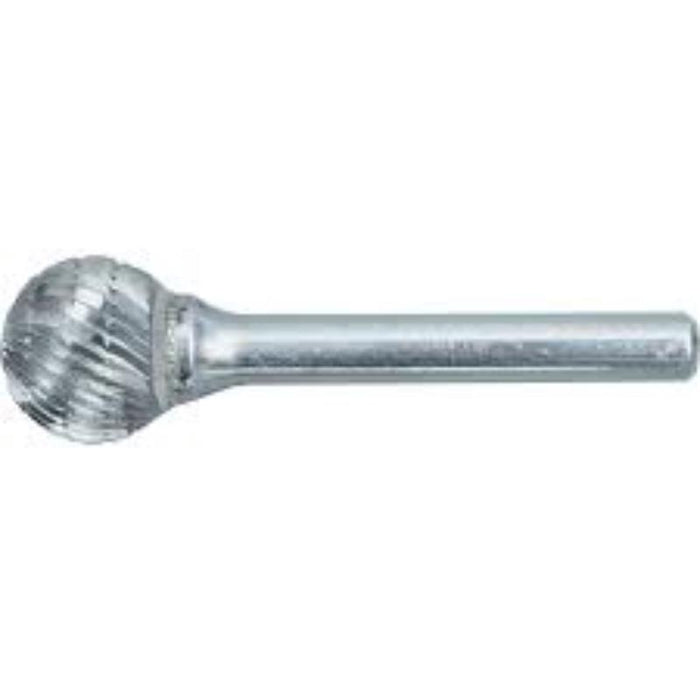 KENNEDY 4x4mm Ball Shape Carbide Burr Cut 9 - Rotary Tool Bit for Metalworking, Engraving, Deburring