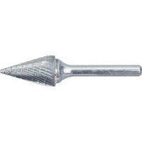 KENNEDY 6x20mm Conical Carbide Burr Cut 9 - Rotary File, Metalworking Cutting Tool