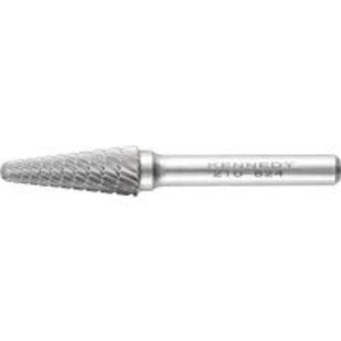 Kennedy Carbide Burr Conical Rotary File - 10x26mm, 14 Degree Angle. Metalworking Tool for Deburring, Grinding, & Shaping Metal.