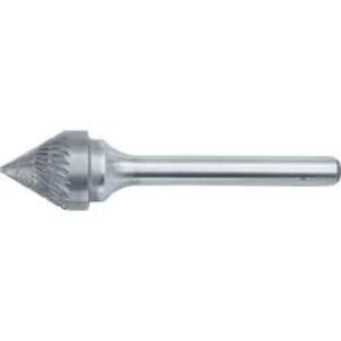 Kennedy 6x4mm Conical Carbide Burr - Rotary Tool Abrasive Cut 9 - Precision Grinding & Deburring Tool