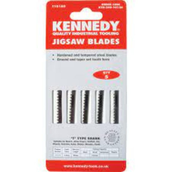 KENNEDY Jigsaw Blades (Bosch T101AO Eqv) - Pack of 5. Metal Cutting Blades.