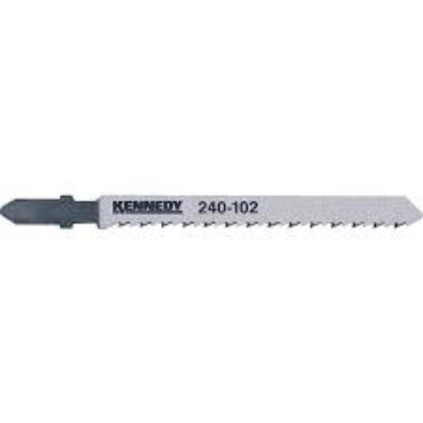 KENNEDY 240-102 Jigsaw Blade (T101B Equivalent) - High Speed Steel HSS, Wood Cutting, T-Shank