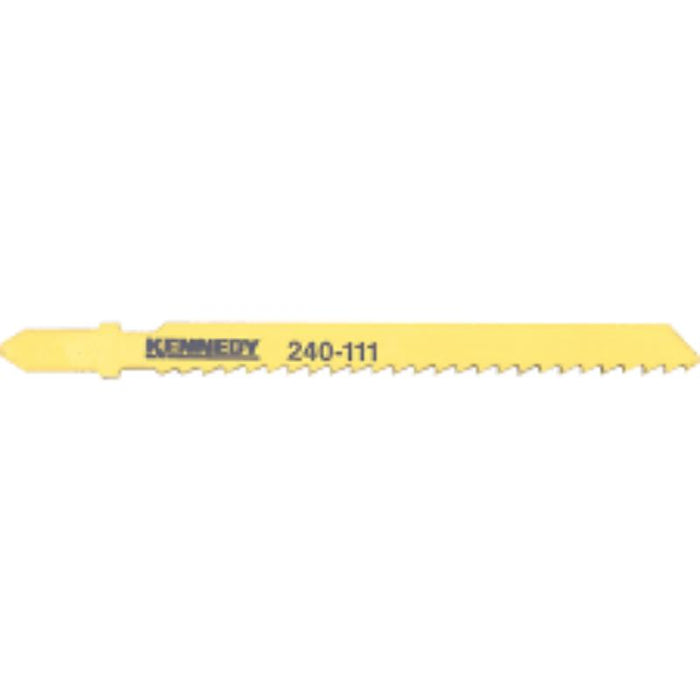 Kennedy Jigsaw Blade 240-111, Bosch T111C Equivalent - Yellow Jigsaw Saw Blade for Wood Cutting