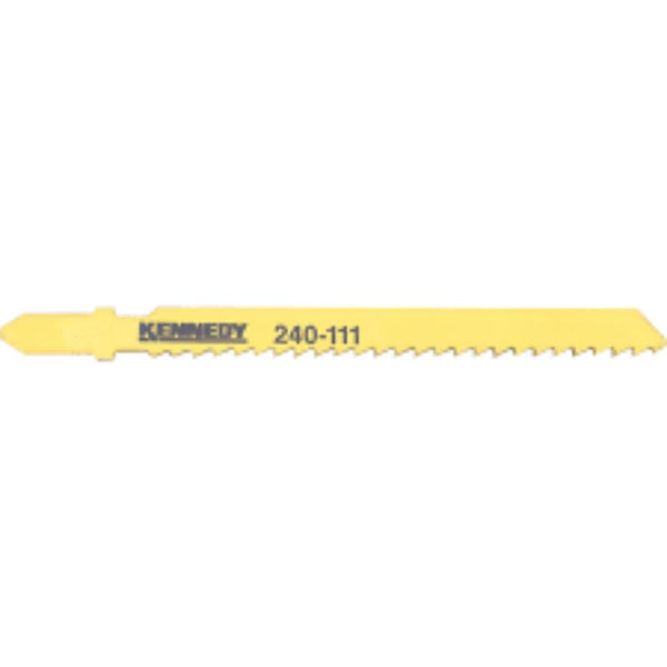 Kennedy Jigsaw Blade 240-111, Bosch T111C Equivalent - Yellow Jigsaw Saw Blade for Wood Cutting