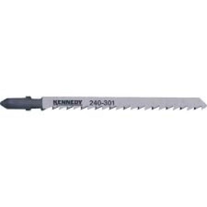 KENNEDY Jigsaw Blades (Bosch T301D Equivalent) - Pack of 5 - High-Speed Steel (HSS) Jigsaw Blade for Wood Cutting.