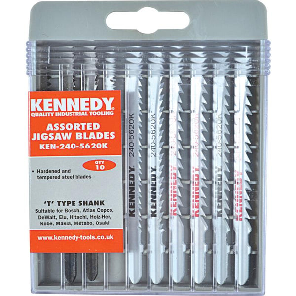 Kennedy ASSORTED SET OF JIGSAW BLADES(PK-10)