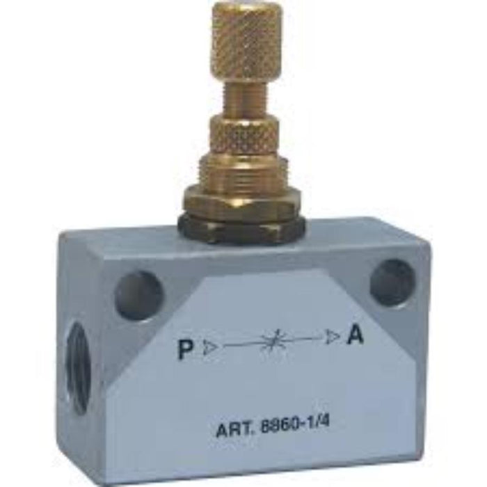 Kennedy FR1-2 Bi-Directional Flow Regulator G1/4: Precise flow control in both directions.