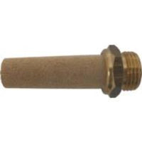 KENNEDY S2-2 pneumatic silencer, sintered bronze, G1/4 thread - KEN2596880K. Industrial air compressor muffler noise reduction.