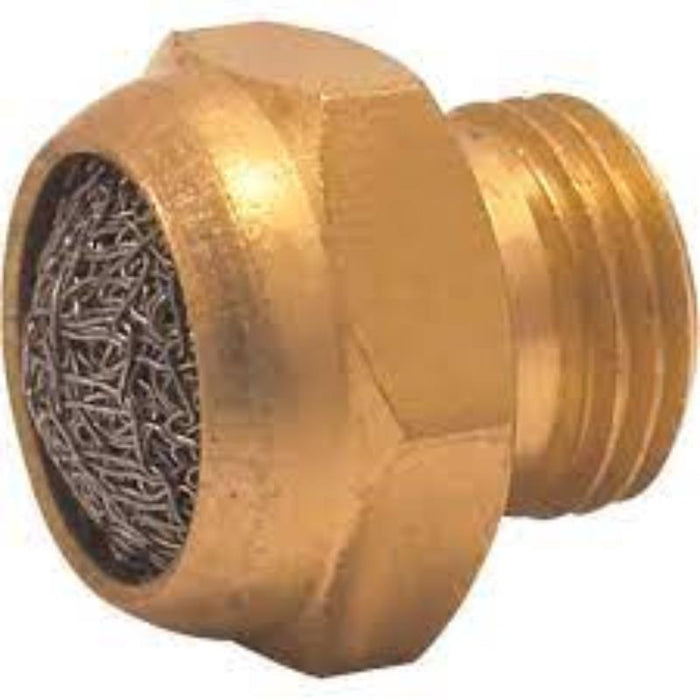 KENNEDY S4-1 Type 4 Silencer G1/8: Brass silencer with wire mesh filter. D/Head Silencer/Wool KEN2597000K, chavda.com
