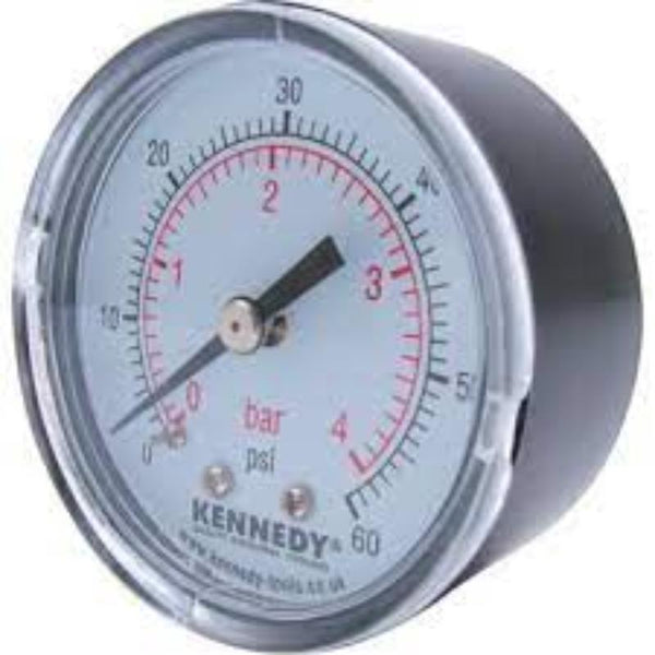 Kennedy 50mm DIA.x 0-4 BAR PRESSURE GAUGE