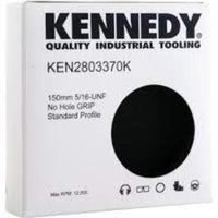 KENNEDY 150mm Hook & Loop Sanding Pad - 5/16 UNF Male - No-Hole Backing Pad for Sanders