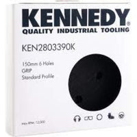 Kennedy 150mm 6-Hole Sanding Pad: Hook-N-Loop, 5/16