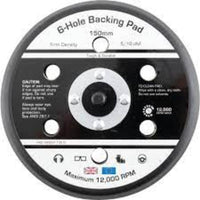 Kennedy 150mm 6-Hole Sanding Pad: Hook-N-Loop, 5/16