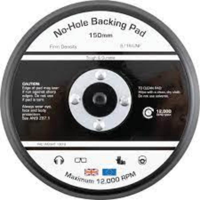 No-Hole Backing Pad 150mm Sanding Disc Grinding Tool Attachment
