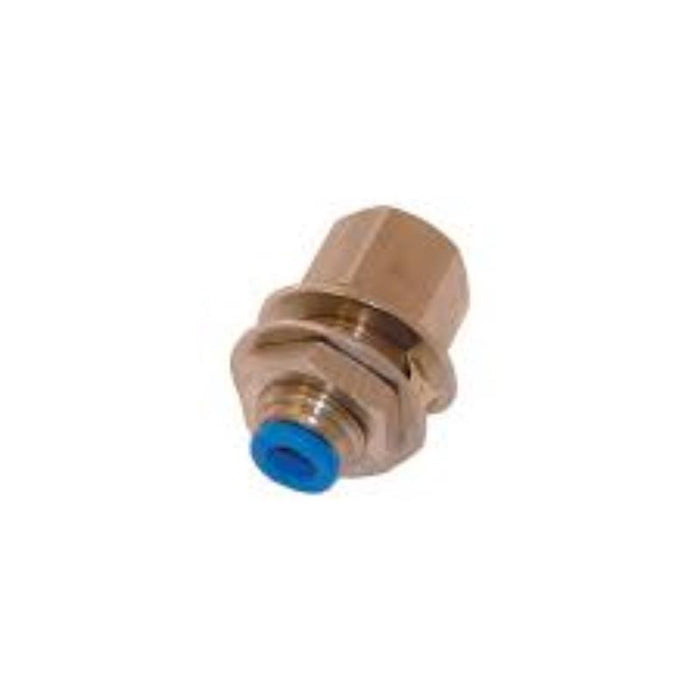 KENNEDY KBH8-1FP Fitting: 8mm - G1/8 Female Pneumatic Bulkhead Connector - KEN2912120K