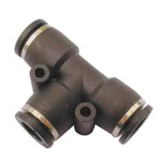 KENNEDY KT10 Ken-Fit Tee 10mm Pneumatic Fitting - Air Hose Connector, Push-to-Connect