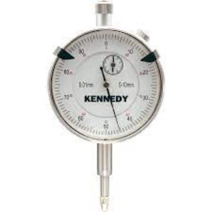 Kennedy Plunger Dial Gauge, 0-10mm Range, 0.01mm Resolution. Precision Measuring Tool