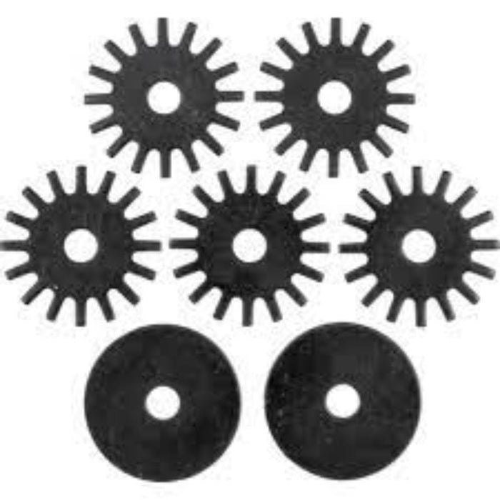 Kennedy No. 0 Wheeldresser Spare Wheels - Black Metal Replacement Wheels with Teeth for Metalworking