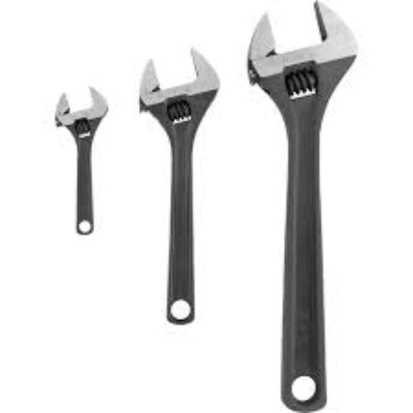Kennedy Adjustable Wrench Set: 4", 8", 12" Phosphate Finish. Premium Adjustable Wrenches by Kennedy at chavda.com.