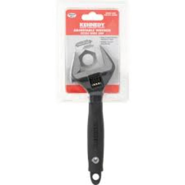 Kennedy 8 inch Wide Jaw Adjustable Wrench - Hand Tool for Plumbing, Automotive Repair