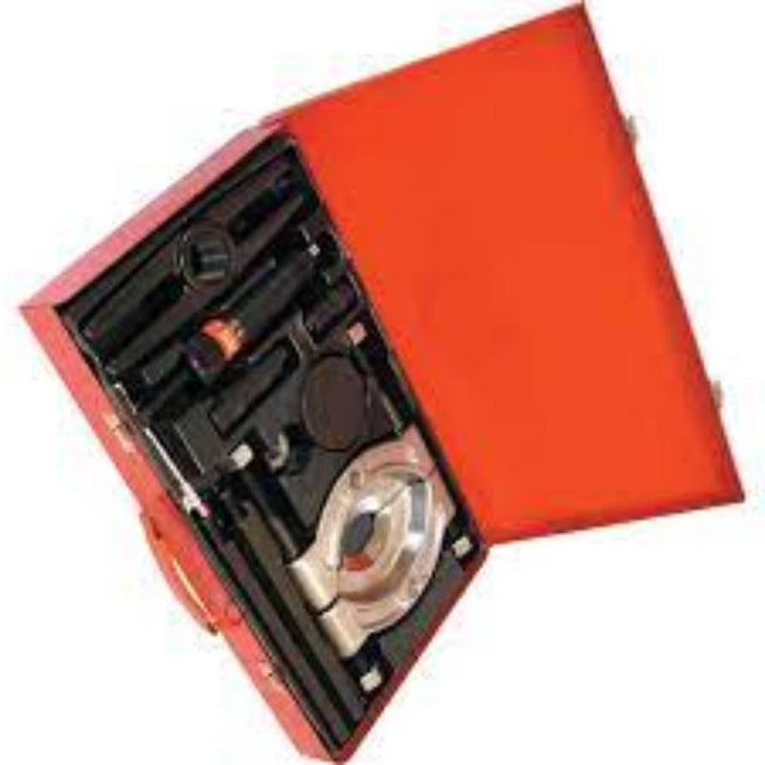 KENNEDY Hydraulic Bearing Separator Set 105-150mm in Red Toolbox. Tool Kit for Bearing Removal.