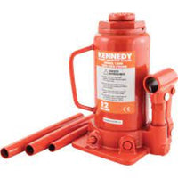 KENNEDY 12-Tonne Bottle Jack: Hydraulic Jack for Heavy Lifting. Heavy Duty.