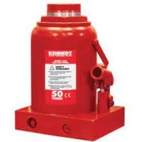 KENNEDY 50-Tonne Hydraulic Bottle Jack, Red, Heavy Duty. Professional Grade Jack for Lifting Heavy Loads. 