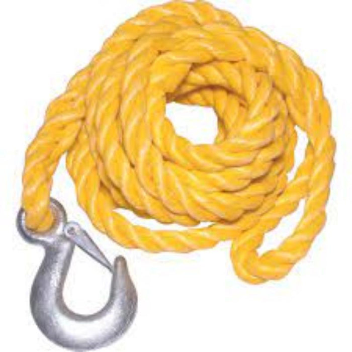 KENNEDY 2000KG Polypropylene Tow Rope with Hook - Heavy Duty Vehicle Recovery